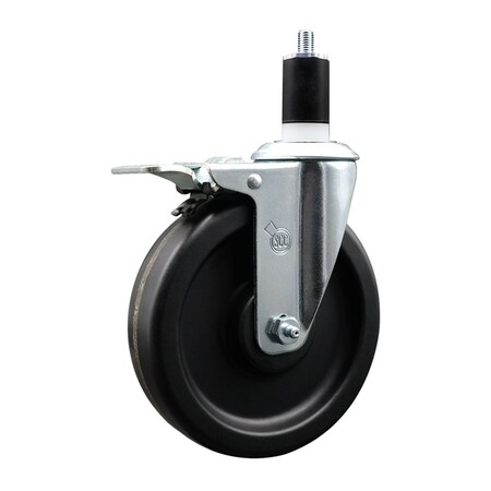 Service Caster 6'' Phenolic Swivel 1-1/2'' Expanding Stem Caster Total Lock Brake SCC-EXTTL20S615-PHR-112